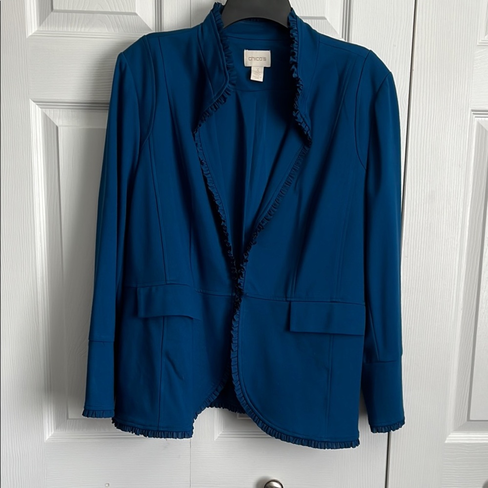 Chico's Blue Tailored Blazer